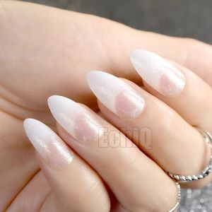 NWT french manicure with sparkle nails